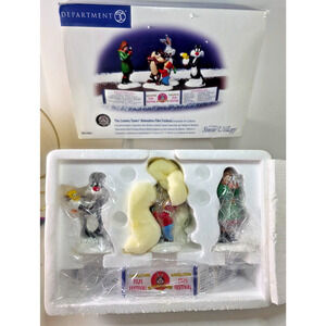 Dept 56 The Looney Tunes Animation Film Festival 54983 Set of 4 Taz Bugs Retired